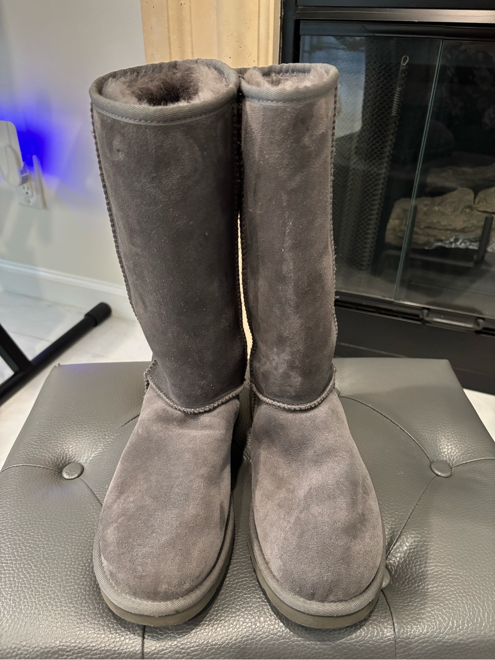 Classic UGGS Women's Tall Suede Winter Boots - Gray
